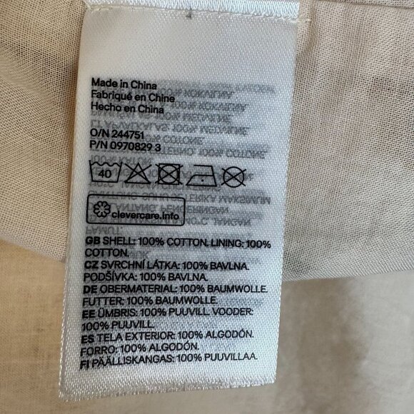 H&M Conscious Meadow Flowers Collection Butter Yellow Long Midi  Skirt Size M - Picture 12 of 14